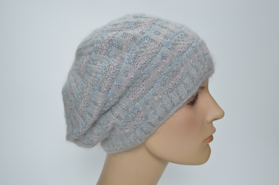 Вязаный берет осень зима 2024 - 2025