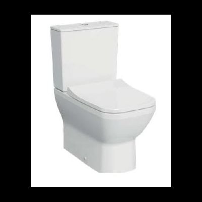 Комплект напольного безободкового пристенного унитаза Vitra Integra Square , с тонким сиденьем микролифт, 9833B003-7204