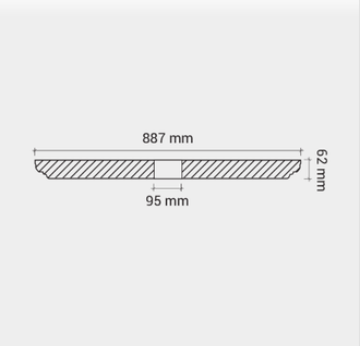 Розетка 1.56.036 d88,7см