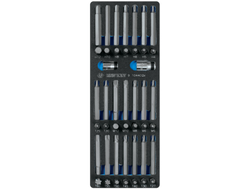 Набор вставок (бит) 10 мм, Torx, Spline, Hex, ложемент, 44 предмета KING TONY 9-1044CQV