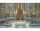 Алмазная картина (мозаика) &quot;Рождество в Нью-Йорке&quot; Р. Финале 40*50 см