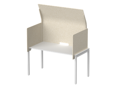 Кабина с высоким экраном-парусом