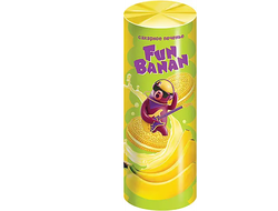 «Fun Banan», печенье-сэндвич сахарное с банановым вкусом, 220 г