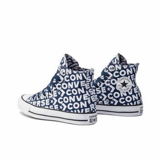 Converse All Star LOGO синие высокие