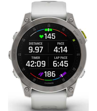 Умные часы Garmin EPIX gen 2 Sapphire, титановый белый