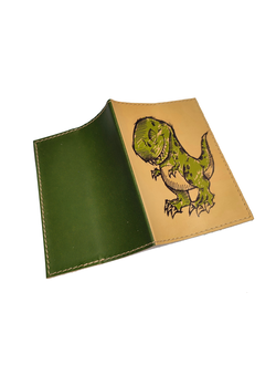 Обложка на паспорт с принтом "Дино"