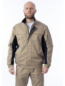 Куртка BRODEKS KS 201 цв. бежевый/чёрный