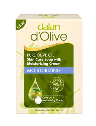 DALAN Мыло нежное d'Olive , Увлажняющее с маслом оливы, 100 г
