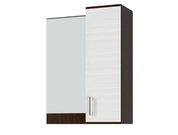 ЛДСП Прихожая НИКА ПЗ800 Полка с зеркалом Дуб Венге-Сосна Лоредо