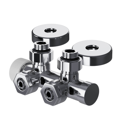 Узел нижнего подключения термостатический угловой Royal Thermo Design Pro 15мм М30х1,5 (Хром)