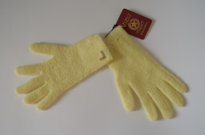 Желтые вязаные перчатки Vizio Италия 1042 G