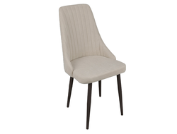 Стул ДАНТЕ Черный муар/Велюр DREAM Beige (бежевый)