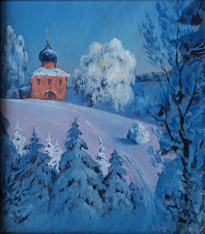 "Берег" холст масло Пинчугов Е.А. 1990-е годы