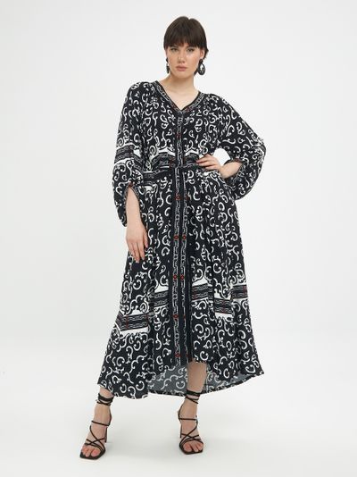 Классические женские брюки с люрексом для полных женщин