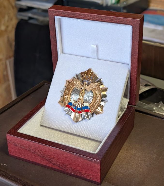 шкатулка для медали с вынимающимся ложементом