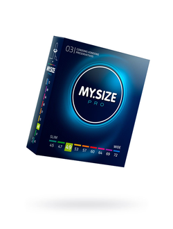 124 Презервативы My.Size, латекс, 16 см, 4,9 см, 3 шт.