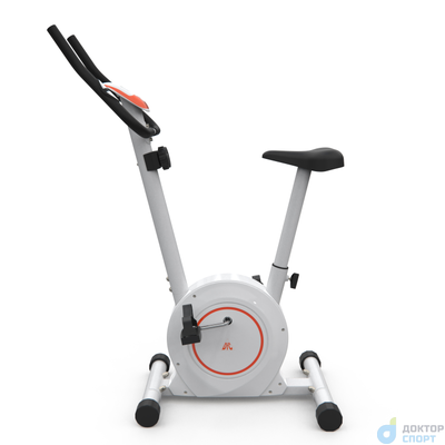 Велотренажер DFC B504BWO магнитный (белый корпус, оранжевая полоса)