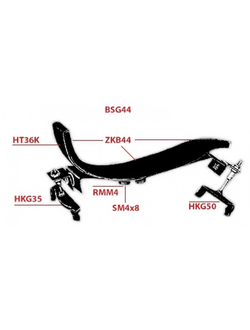 Ножка для мостика Bonmusica альт/скрипка