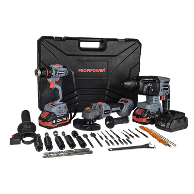 Аккумуляторный бесщеточный НАБОР 3в1 PROFIPOWER ProfiSet-3E18