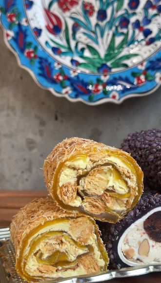 Рахат-лукум лимонный с пахлавой в кадаиф, 100 гр