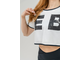 Футболка OVERSIZED CROP TOP GAME ON 610 Белая