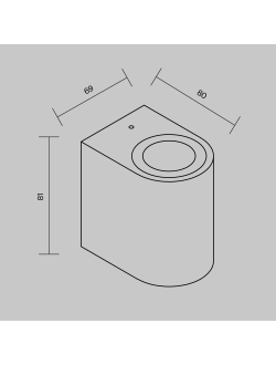 Настенный светильник (бра) Slat, O044WL-01B