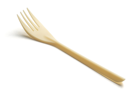 Вилка одноразовая БИО ПЛЮС бежевая, 50/1000