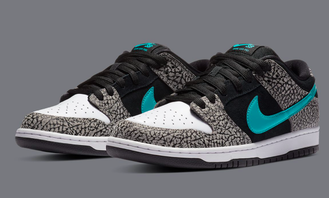 Nike SB Dunk Low Atmos Elephant (Черные с серым)