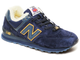 New Balance 574 Blue Yellow с мехом