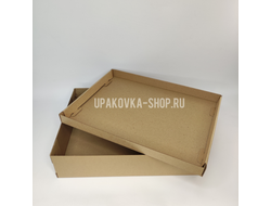Коробка с отдельной крышкой 300*400*100 мм БУРЫЙ
