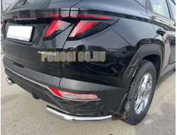 Защита заднего бампера угловая d60 для Hyundai Tucson 2021-