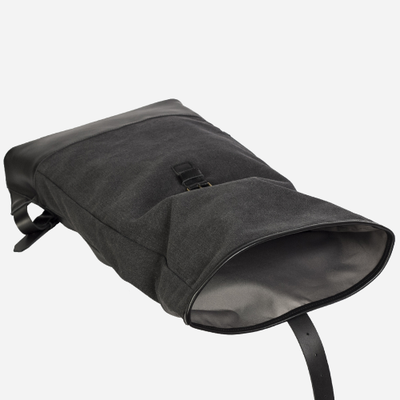 Рюкзак Kokosina Rolltop Canvas Черный