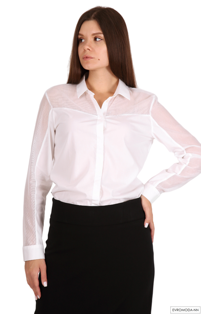 Блузка белая Кай-F (р. 36/44 RU)