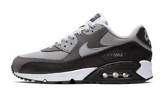 Nike Air Max 90 Серые с черным, сетка