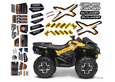 Заводские наклейки для BRP G2 can-am XMR outlander 570 650 800 1000 #1310 Полный комплект