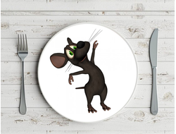Тарелка "Крыса" №22
