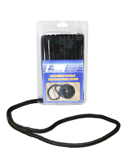 Плетеный швартовный конец Мореман, 15,9 мм x 10,5 м, черный