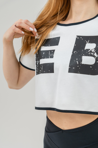 Футболка OVERSIZED CROP TOP GAME ON 610 Белая