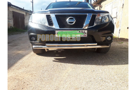 Защита переднего бампера для Nissan Terrano 2014-