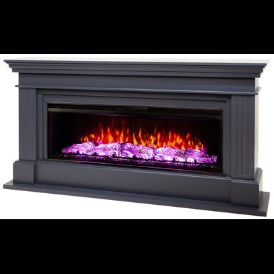 Линейный электрокамин Ontario GR с очагом Joker 52