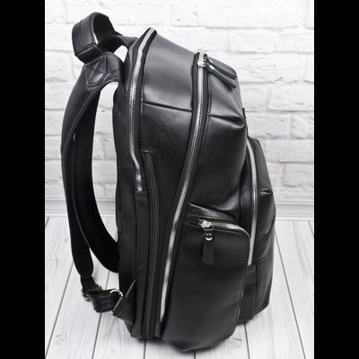 Кожаный рюкзак Bertario Premium black (арт. 3102-51)