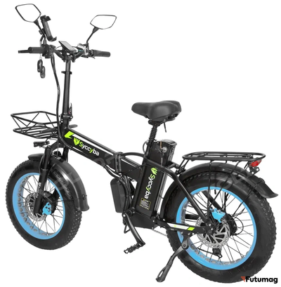 Электровелосипед SYCCYBA H1 (F10) DUAL 20AH синий