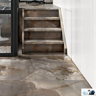 Керамогранит FMAX Chocolate glossy 90x180 см коричневый бежевый