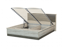 Спальня ВЕРСАЛЬ-2 - Кровать КД 2.8 (1600) Дуб Баррик/Ясень Анкор/белый