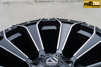 Комплект дисков R20 9,0J ET+0 6*139,7 FBX 146-20 Черный с фрезеровкой (R691)