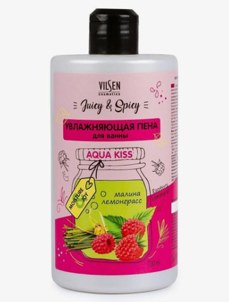 FAMILY COSMETICS Juicy &amp; Spicy Пена для ванны УВЛАЖНЯЮЩАЯ &quot;Малина и Лемонграсс&quot;, 700мл