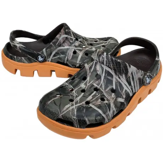 CROCS DUET SPORT CLOG CAMO GREY ORANGE