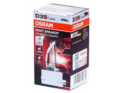 Ксеноновая лампа D3S OSRAM 66340XNB Night Breaker Unlimited Xenarc (+70%), 35W, 1шт