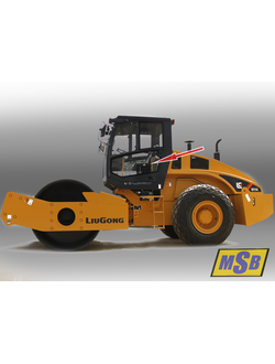 Стекло дверное левое нижнее на LiuGong 6114