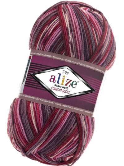 Superwash comfort socks  (Alize) пряжа цвет № 2698
